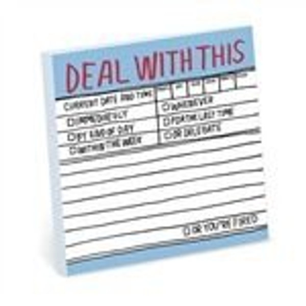 Copy of Deal With This Sticky Note Pad