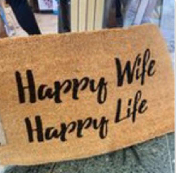 Happy Wife Doormat 45x75