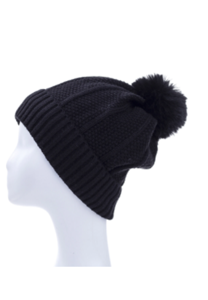 Pompom Knitted Beanie