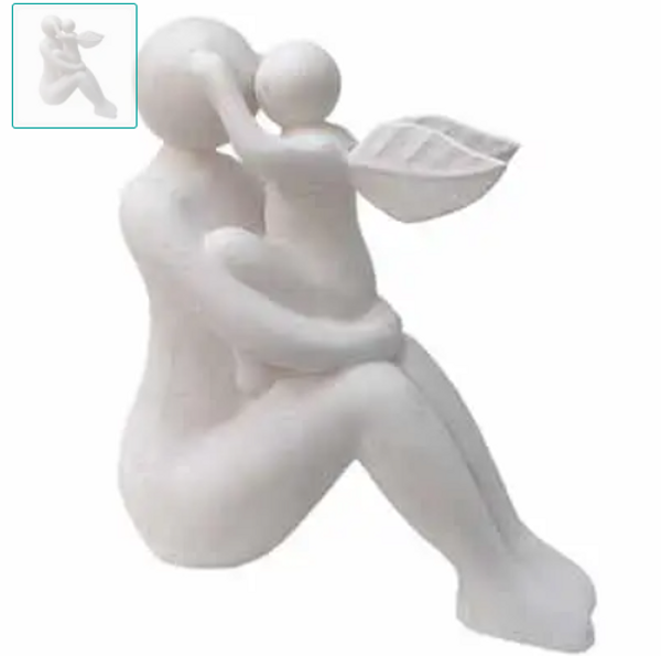 Mum & Angel Sculpture 34cm