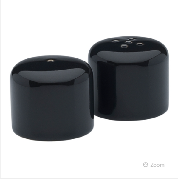 Black Midnight Salt & Pepper Shakers 