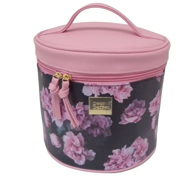 Peony Round Vanity Case