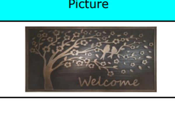 Rubber Gold Tree Doormat