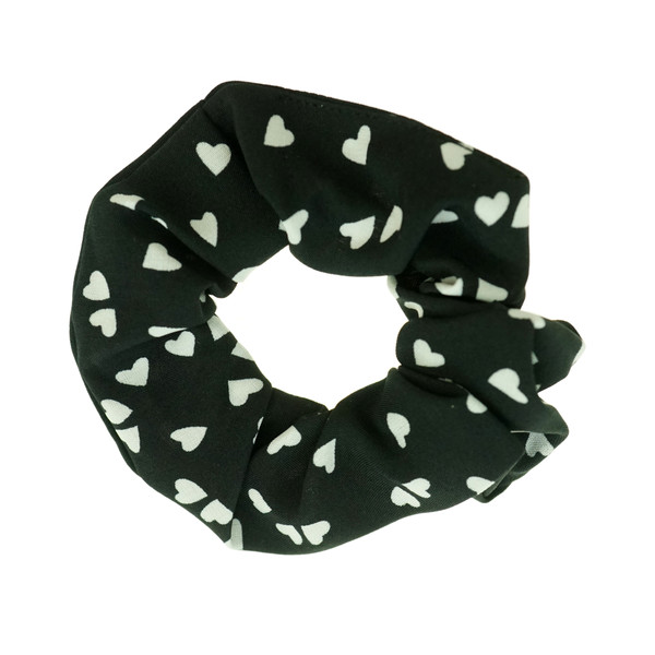 Black Heart Scrunchie