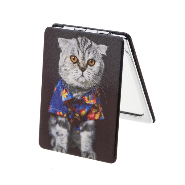 Cat in Shirt Compact Mirror