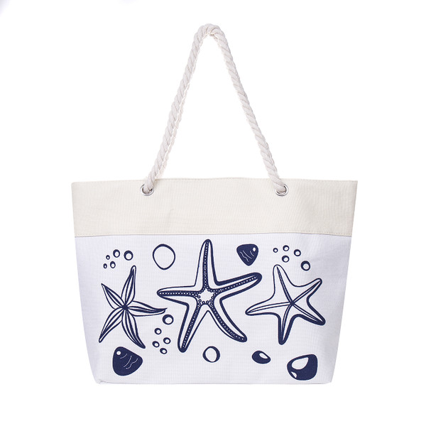 White Starfish Tote Bag