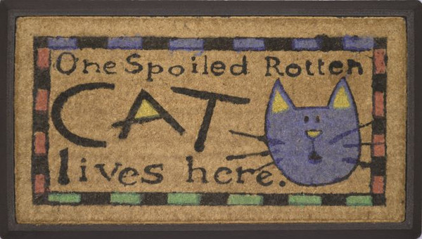 Spoiled Cat Doormat 40x70cm