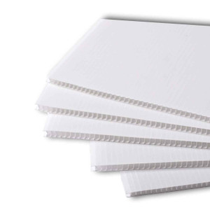 48 x 24 Corrugated Plastic Sheets - Short Flute White