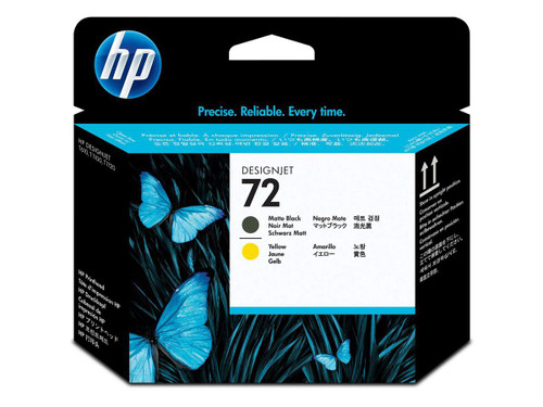 HP 72 Matte Black / Yellow Printhead