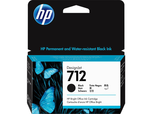 HP 712 38ml Black DesignJet Ink Cartridge