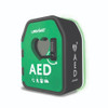 LifeVault AED with AED signge on the side. 
