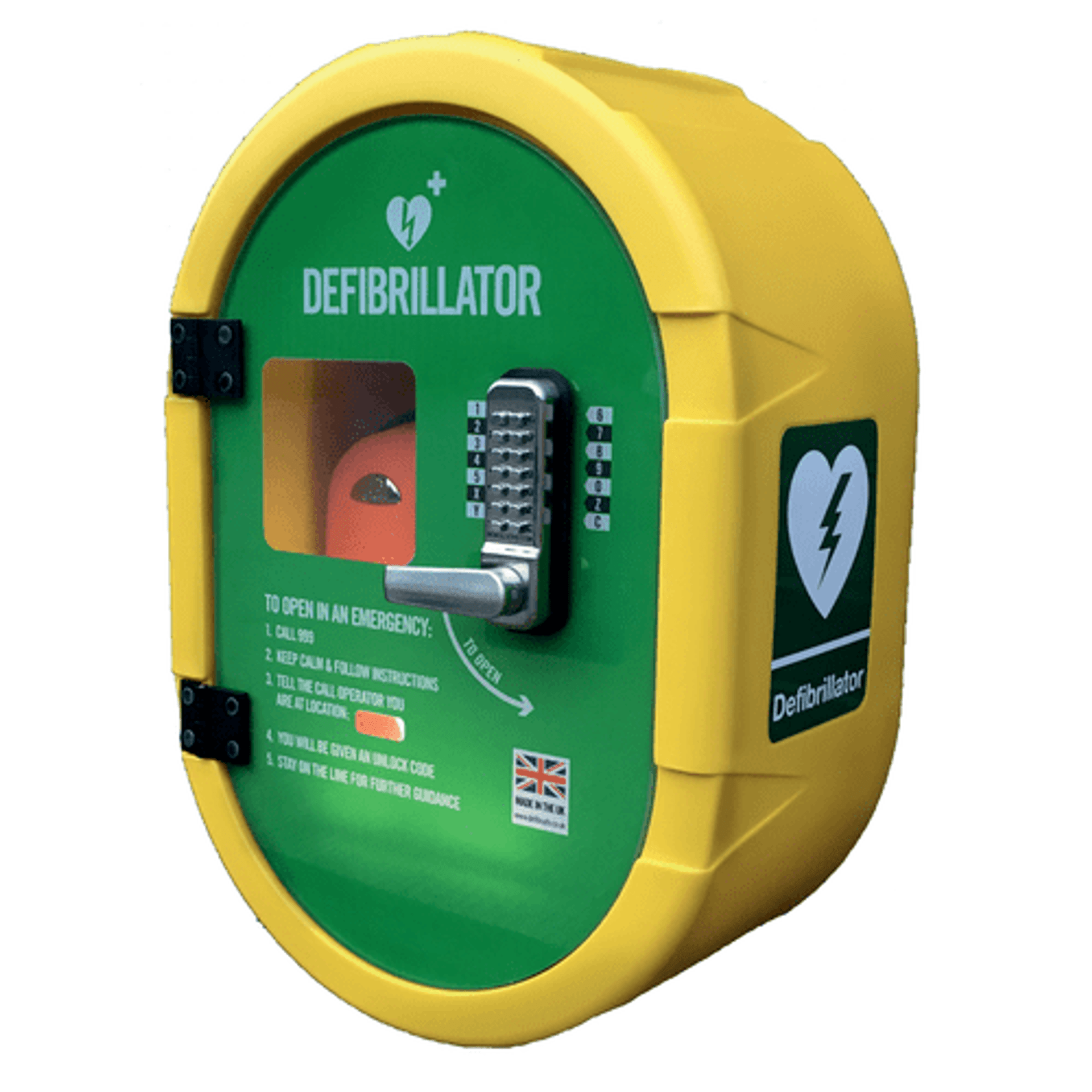 DefibSafe 2, Outdoor AED with Lock Four Square Healthcare
