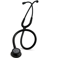 Littmann Classic III Stethoscope (5803), Black edition with tubing, chest piece and ear tubes in Black colour.