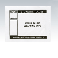 Wound Cleansing Saline Wipes, Pack of 100 