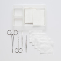 Sterile Suture Pack Silver Fine with disposable medical instruments