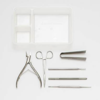 Nail Surgery Instruments Including a Tray with Gallipots