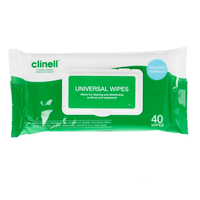 Clinell Universal Wipes for Cleaning as well as Disinfection of Surfaces and Equipment.