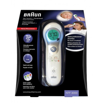 Braun No Touch and Forehead Thermometer NTF3000 Braun No Touch and Forehead Thermometer NTF3000