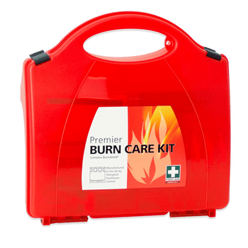 Premier Burns Kit in Red Box with handle and wall bracket Premier Burns Kit in Red Box with handle and wall bracket