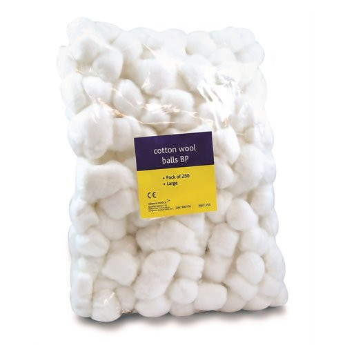 Bag of 250 Large Cotton Wool