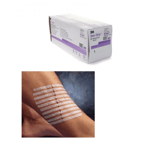 Steri Strip Adhesive Skin Closure Strips, 3 x 75mm