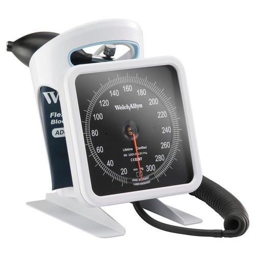 Welch Allyn 767 Desk / Wall Sphygmomanometer Aneroid w/ Cuff Basket