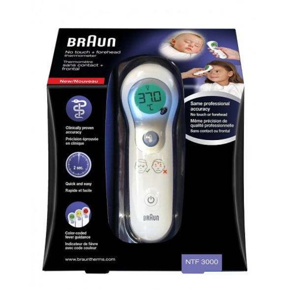Braun No Touch and Forehead Thermometer NTF3000 Braun No Touch and Forehead Thermometer NTF3000