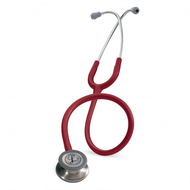 3M Littmann Classic III Stethoscope (5627), Burgundy tubing  with stainless steel dual sided chest piece and tunable diaphragms .