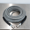 The Clean Garage 50' Kobrajet Pressure Washer Hose Gray | 50 Foot | Add Quick Connects