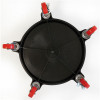 Grit Guard Bucket Dolly | Black With 5 Casters