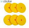 The Clean Garage 6 Pack of Pads | Rupes DA Fine Yellow Foam Polishing Pad | For 3" Backing Plate