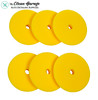 The Clean Garage 6 Pack of Pads | Rupes DA Fine Yellow Foam Polishing Pad | For 6" Backing Plate