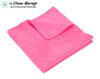 The Clean Garage Pinky Edgeless Pearl Weave Microfiber Towel | Coating or Polish Removal and Interior