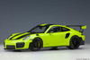 AutoArt 1:18 Porsche 911 GT2 RS Model Car | Weissach Acid Green 991.2 | The Clean Garage