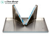 The Clean Garage Stainless Steel Wall Mount Pressure Washer Shelf | 20" x 10"