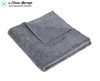 Clean Garage Dual Pile Edgeless 500 GSM Microfiber Detailing Towel Grey | 20 Pack 