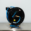 50' BluBird Retractable Air Hose Reel Black with Blue Hose | 3/8" | The Clean Garage