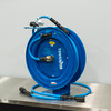 50' BluBird Retractable Pressure Washer Hose Reel Blue | 1/4" M22 14mm The Clean Garage