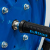 50' BluBird Retractable Pressure Washer Hose Reel Blue | 3/8" Gray Hoses