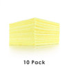 The Rag Company Edgeless 300 Microfiber Towel | Yellow | 10 Pack | The Clean Garage