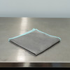 Clean Garage Diamond Glass Towel | Gray Microfiber with Mint Border