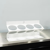 Poka Premium Wall Detail Bottle Holder | Holds 4 Large 1.5L Bottles | *WHITE* | The Clean Garage