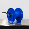 The Clean Garage Cox Custom High Pressure Hose Reel Blue | Hand Crank | Up To 100' Hose