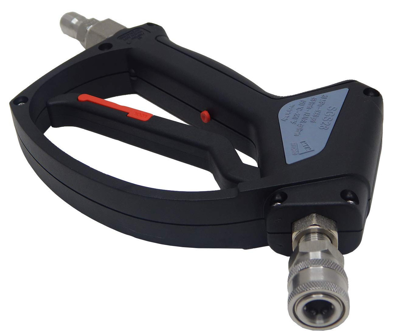 MTM SGS28 Pressure Washer Short Gun Stainless Swivel & Quick Connects