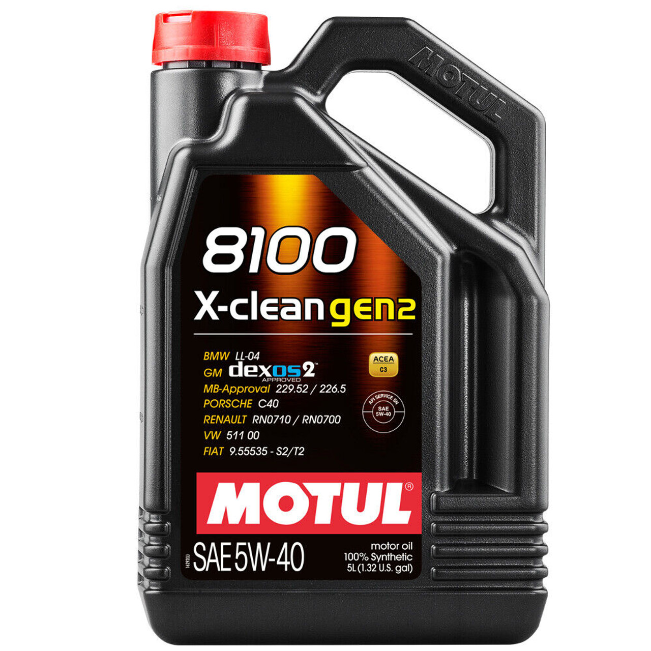 Motul 8100 X-CLEAN Gen 2 5W40 5 Liter | Synthetic Motor Oil