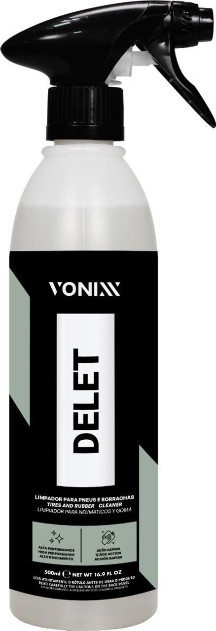 Vonixx Delet Tire and Rubber Cleaner 500ml | 16.9 oz