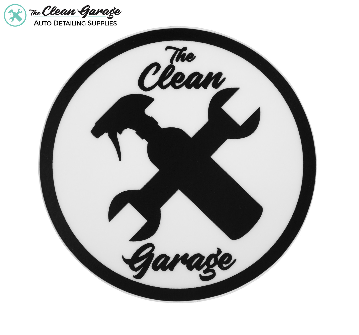 The Clean Garage Classic Logo Sticker