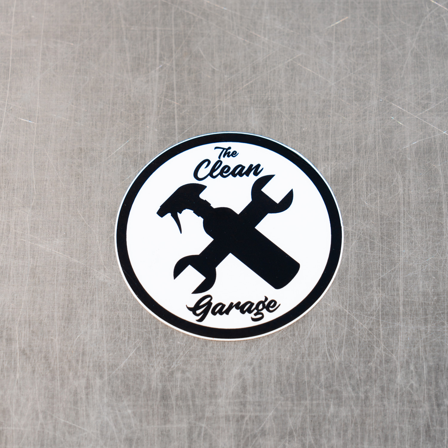 The Clean Garage Classic Logo Sticker