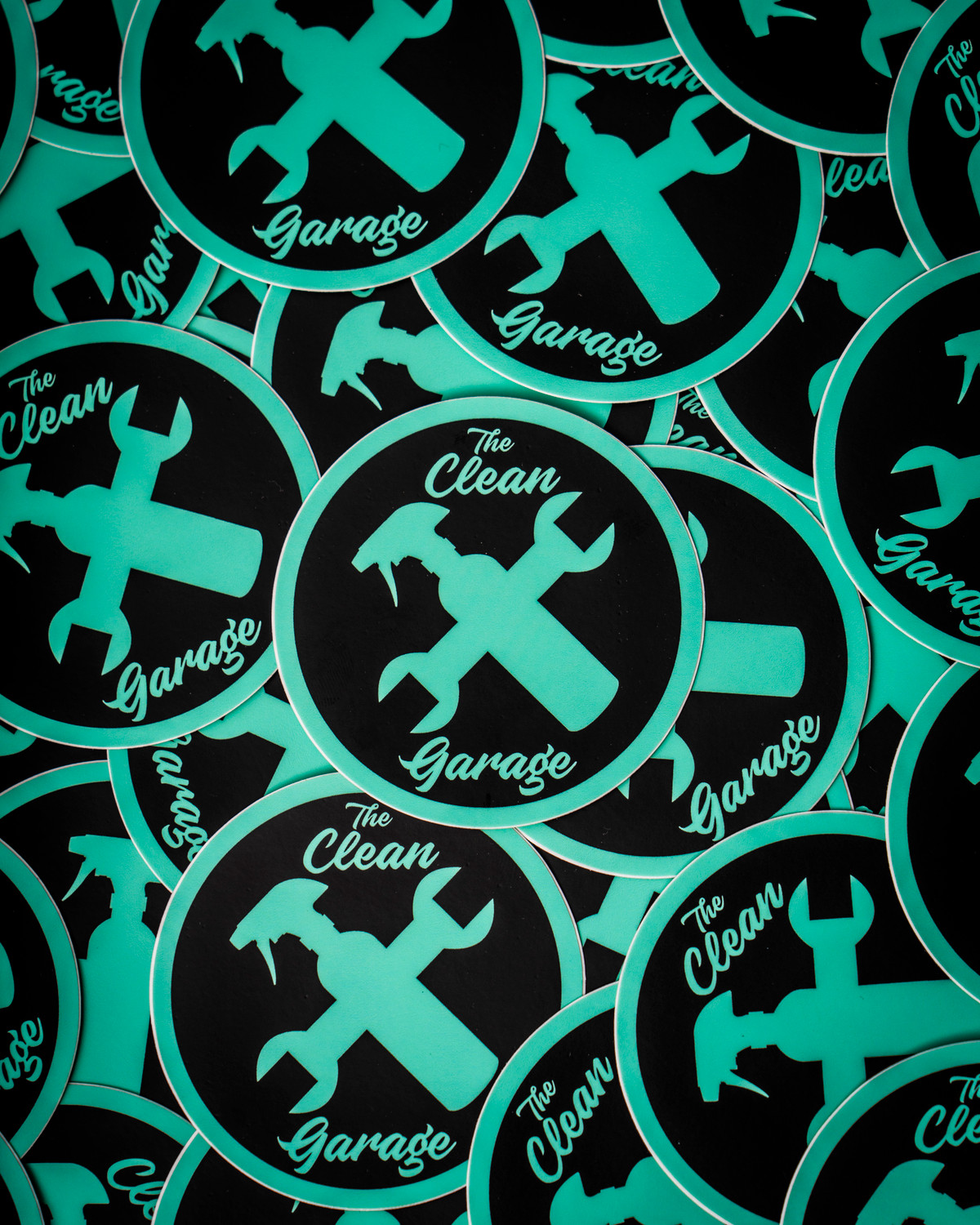 The Clean Garage Minty Clean Logo Sticker