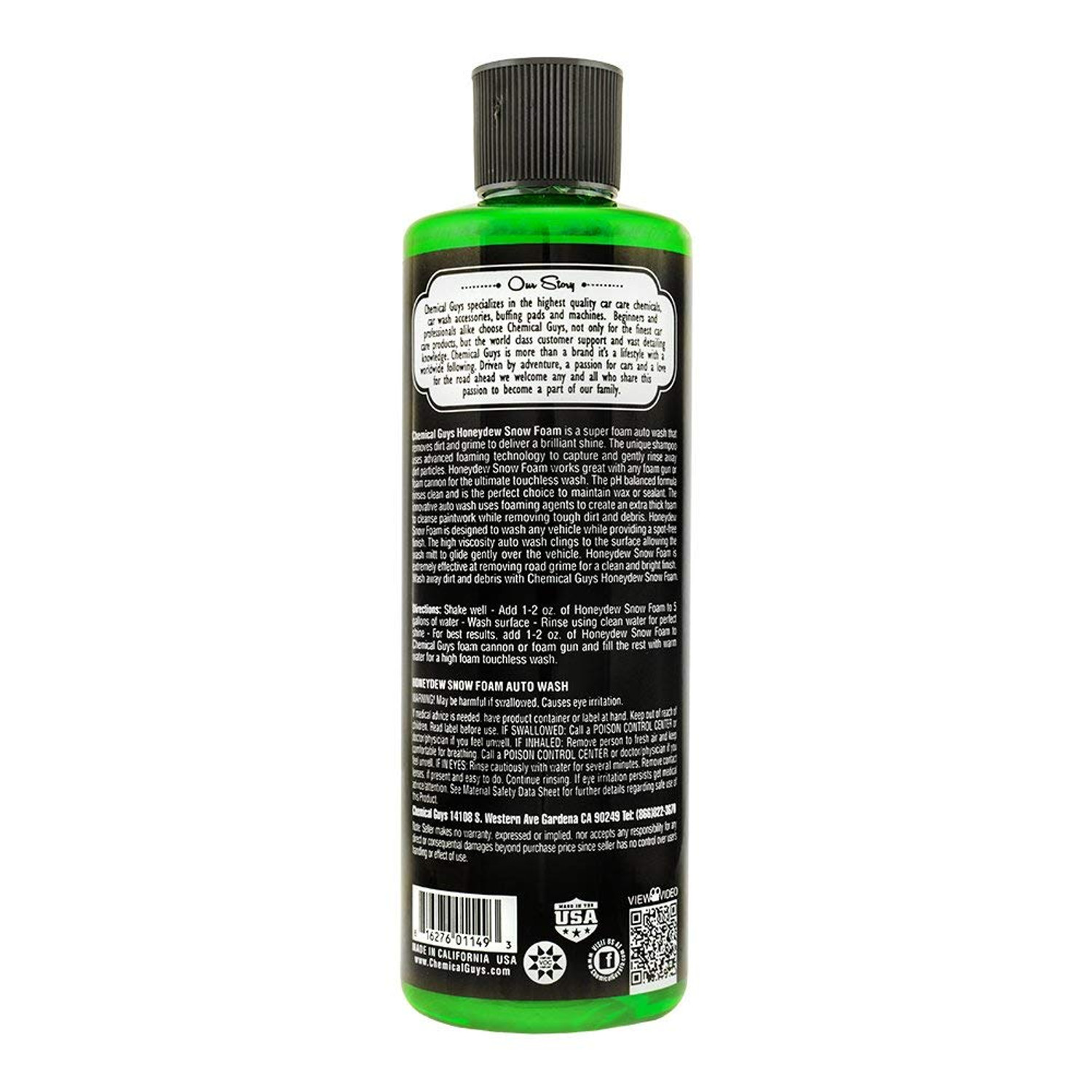 Chemical Guys Costa Rica - Honeydew Snow Foam un shampoo que genera  cantidades impresionantes de espuma y que es ph neutro. Lo mejor de todo es  que es súper concentrado y se